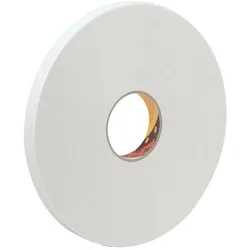 3M PE-Schaumstoff-Klebeband mit Acrylat-Klebstoff 9539, Weiß, 6 mm x 66 m, 0,8 mm