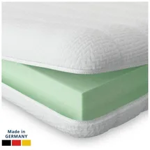 AM Qualitätsmatratzen Basic Komfortschaum-Topper 200 x 200 cm Weiß