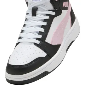 Puma Unisex Rebound V6 Sneaker, White-Rose Mauve Black, 37.5