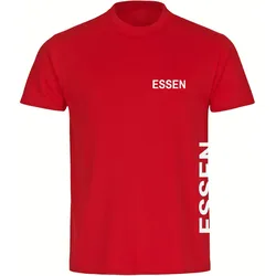 multifanshop Kinder T-Shirt - Essen - Brust & Seite - Druck weiß - Kind