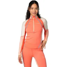 KARI TRAA Alma Half Zip Langarm-baselayer Coral M