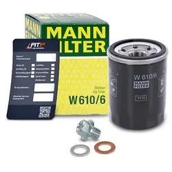 Mann-filter Ölfilter+Schraube+Ölwechselanhänger für Honda