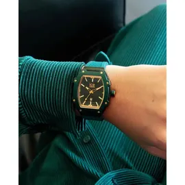 ICE-Watch ICE boliday Verdigris Plastic - Grüne Damenuhr mit Silikonarmband - 023996