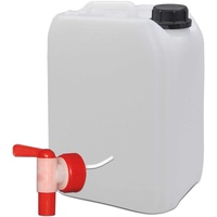 5 Liter Wasserkanister Campingkanister Wasserbehälter Kanister mit AFT-Hahn, natur