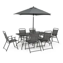 Garten-Set Pompei aus Metall, Anthrazit