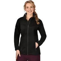 TRIGEMA Softshelljacke TRIGEMA "TRIGEMA Softshelljacke RV unisex", Damen, Gr. XXL, schwarz, Stoff, 88% Polyamid, 12% Elastan, lang, Jacken Softshelljacke