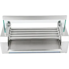 Royal Catering Rollengrill mit Deckel Rollengrill Wurstwärmer, 5 Brötchen