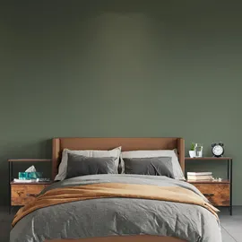 Relaxdays Nachttisch Industrial, 2er Set, Dunkelbraun,Schwarz