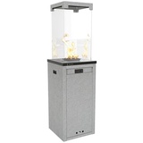 Kratki Patio Light - Terrassenheizer Gas 8,2 kW - Set mit Reduzierstück - Heizstrahler Terrasse - Heizpilz für Garden - Gartenkamin - Deko Terrasse Outdoor