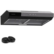 Klarstein Contempo 60 Deckenhaube 60 cm Schwarz