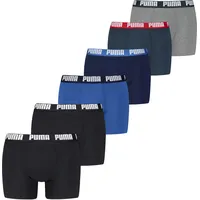 Puma Boxer 6er Pack mit elastischem Logobund blau