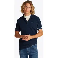 Tommy Jeans Flag Cuff Slim Fit Kurzarm-poloshirt - Dark