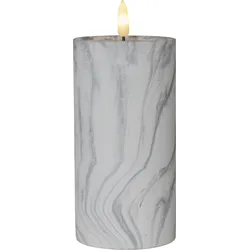 Star LED-Kerze 'Flamme Marble', Marmoroptik
