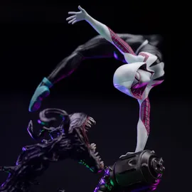 Iron Studios Spider-Man vs Villains Art Scale Statue 1/10 Ghost Spider Diorama 34 cm