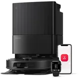 Roborock Saugroboter QV35A mit Wischfunktion&Hebarem Wischmopp, 8000Pa Saugkraft, Anti-Verfilzungs-Seitenbürste, Multifunktionales Dock, Reactive Tech-Hindernisvermeidung, PreciSense-LiDAR-Navigation