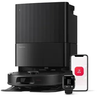 Roborock Saugroboter QV35A (Upgrade von Qrevo/Qrevo S), 8000Pa Saugkraft, Anti-Verfilzungs-Seitenbürste, Multifunktionales Dock, Reactive Tech-Hindernisvermeidung, PreciSense-LiDAR-Navigation