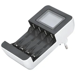 Hama Akku-Ladegerät für 1 bis 4 NiMh AA oder AAA Akkus,