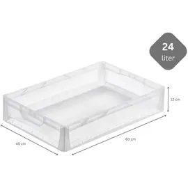 Proregal Transparenter Eurobehälter LightLine 12 x 40 x 60 cm 8-tlg. transparent