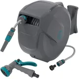 ECD Germany Schlauchaufroller 30 m grau