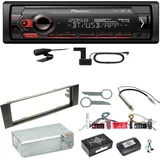 Pioneer MVH-S420DAB Bluetooth WAV DAB+ Autoradio Einbauset für Audi A3 8P 8PA