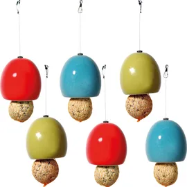 Luxus-Vogelhaus Design-Meisenknödelhalter Ø 9,5 x 9,5 cm Blau/Grün/Rot