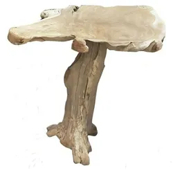 Bar Tisch Stehtisch Bistrotisch Wurzel Unikat Teak Holz
