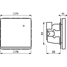 Jung LED-Orientierungslicht LS 1539-O WW LNW