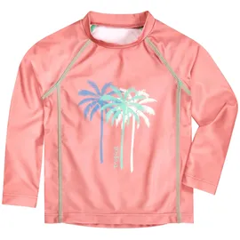 Playshoes Unisex Kinder Langarmshirt Rash-Guard-Shirt, Lang Koralle Palmen, 122-128