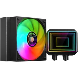 Mars Gaming Refrigeración Líquida Mars Gaming ML-TWO120, 120mm 1 Lüfter, ARGB Infinity Mirror