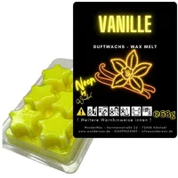 WonderWax Duftwachs WonderWax® Neon Duftwachs 6 Sterne (Vanille), Duftrichtung: Vanille