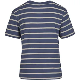 URBAN CLASSICS Ladies Striped Boxy Tee - Weiß