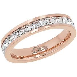 s.Oliver Damen Ring Edelstahl, ROSÉGOLD, 52