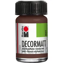 Marabu Decormatt Acryl 15 ml mittelbraun
