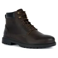 Geox U ANDALO A Schnürboots Worker Boots, Schnürstiefel mit Geox Spezial Membrane braun 42 EU