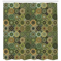 ABAKUHAUS Duschvorhang Mandala 175 x 200 cm bunt