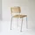 Tikamoon Esszimmerstuhl Mio Metall/Eschenholz weiß/beige
