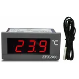 Thermometer Mit Integrierter Temperaturanzeige, Intelligentes Digitales Temperaturdisplay Für Kühlschrank, Gefrierschrank Und Kühlraum, Schwarz