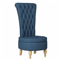 vidaXL Sessel Thron Blau 56,5x70x110 cm Stoff