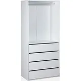 sweeek - Modul mit 4 Schubladen und Kleiderschrank