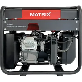 Matrix Notstromaggregat Benzin 3500 Watt Inverter Stromerzeuger Benzin Generator Stromaggregat tragbar Stromgenerator IG 3500i | 4 Takt | 2x230V