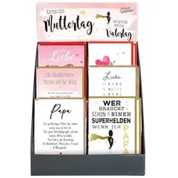 Karte Vatertag/Muttertag 36ST sortiert BRAUN+COMPANY5979-25106/PBS