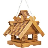 weitere Vogelhaus Serfaus mit dekorativen Dachschindeln zum Hängen 26 x 40 x 37 cm