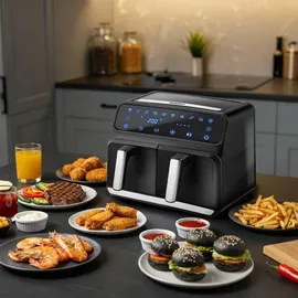 Berdsen Heißluftfritteuse BD-653 schwarz/silber