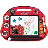 Lexibook Lexibook, Miraculous Ladybug Cat Noir, Magische magnetische Helfer auf Vier Pfoten Zeichentafel, Magnettafel für Kinder, künstlerisches kreatives Spielzeug, Stift und Magnete, Schwarz/Rot, CRMI550