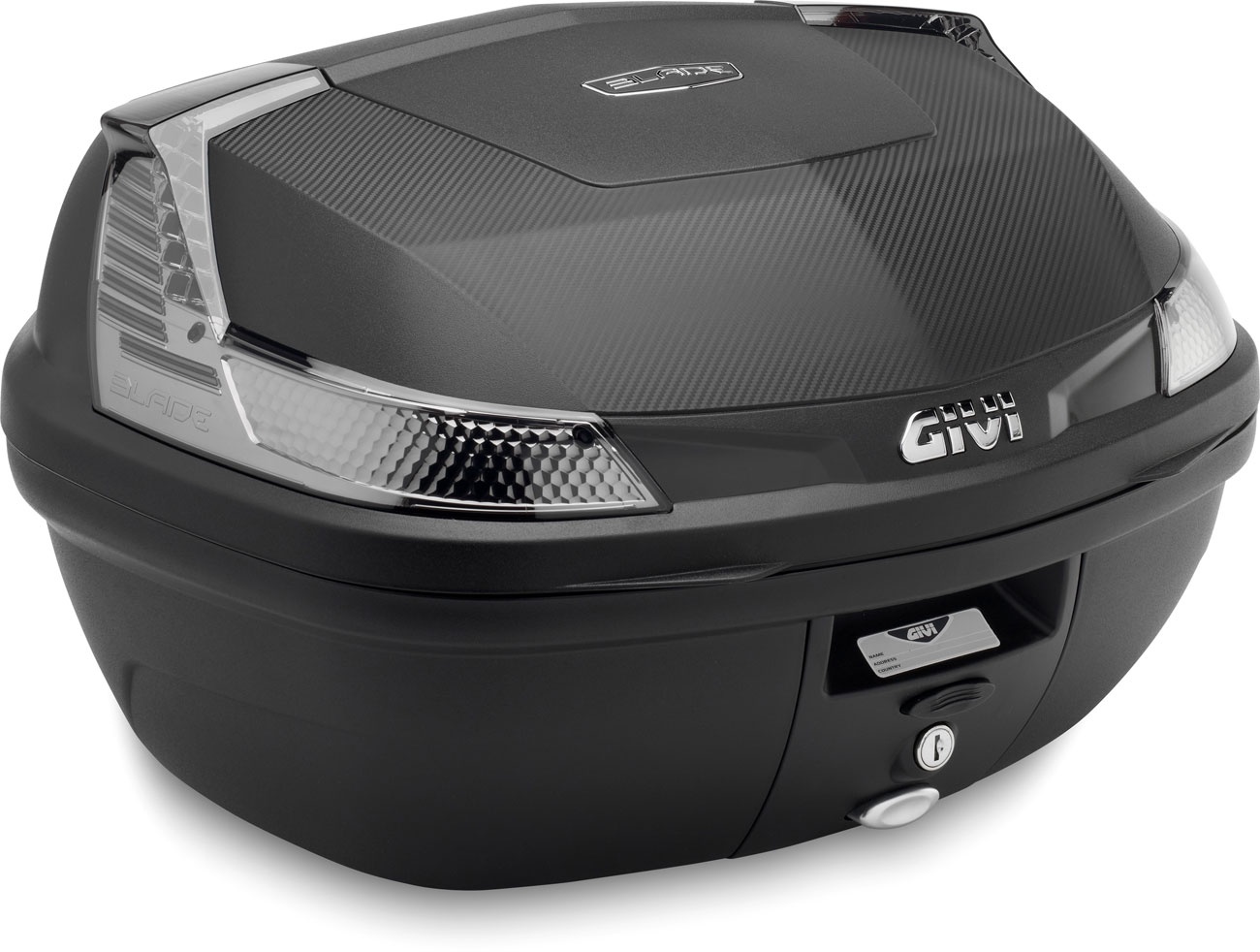 Givi B47 Blade Tech Carbon (with plate), Topcase Monolock - Carbone - 47 l
