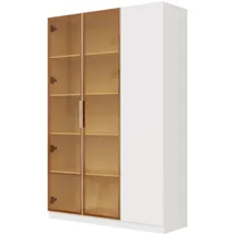 modfu Vitrine 110 x 35 x 165 cm Weiß