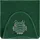 Egeria Crocodile grass green 70x100 cm - grün