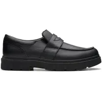 Clarks Lorcamcraft Y Oxford-Schuh, Black Leather, 43 EU