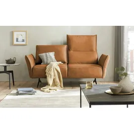 KOINOR Sofa Leder 2-Sitzer Gelb