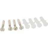 tecuro Schraubenset (4-er Set) in edelstahloptik (Nickel Velour)